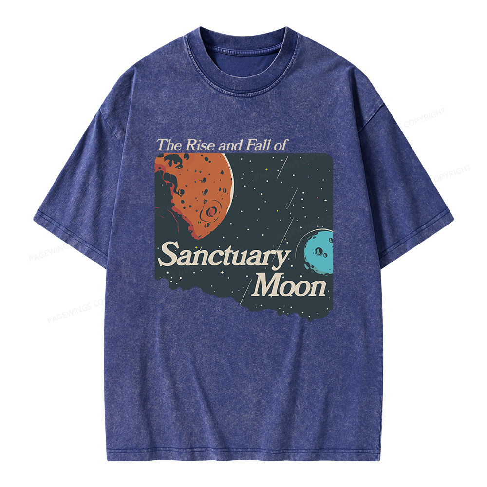 Pagewings Sanctuary Moon Unisex Washed T-shirt
