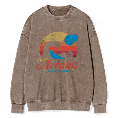 Pagewings Visit Arrakis Unisex Washed Sweatshirt