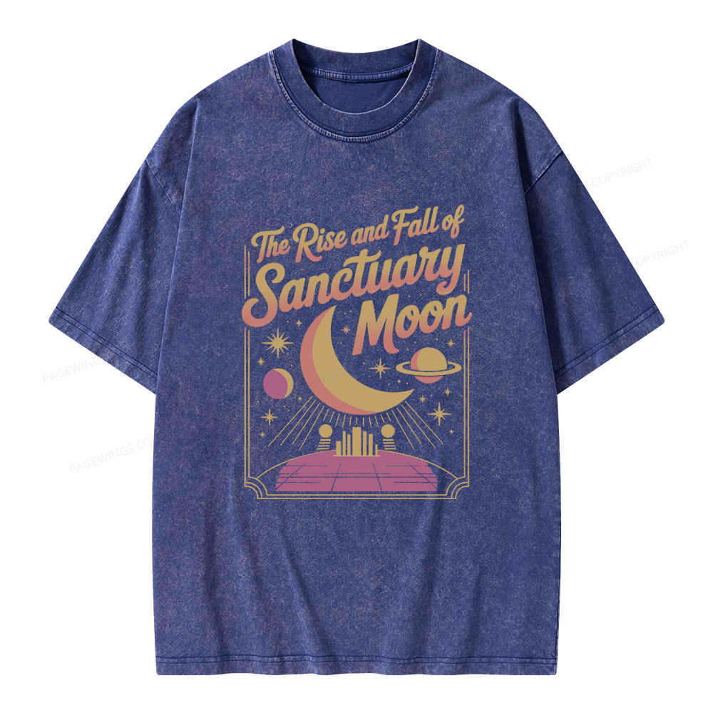 Pagewings Sanctuary Moon Unisex Washed T-shirt