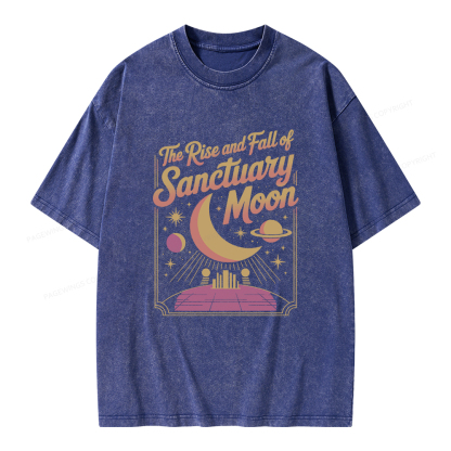 Pagewings Sanctuary Moon Unisex Washed T-shirt
