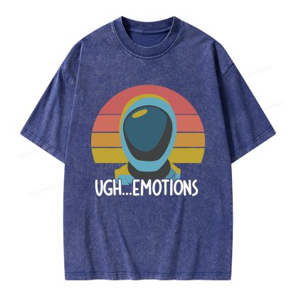 Pagewings Ugh...Emotions Unisex Washed T-shirt