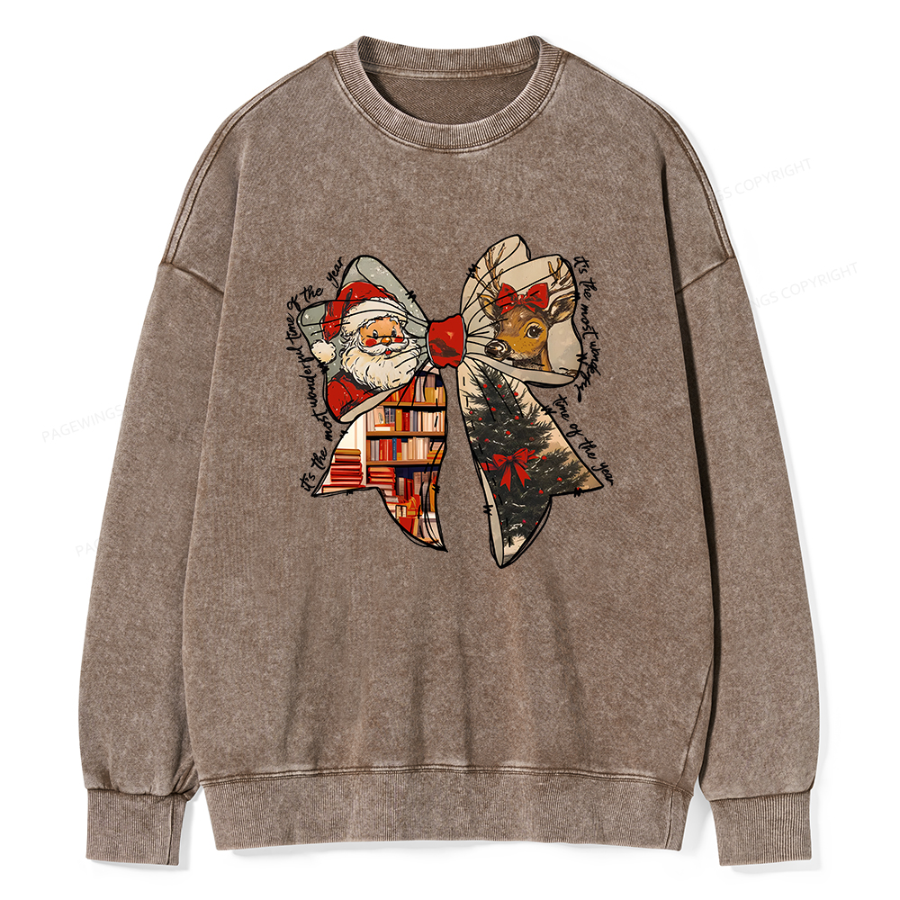 Pagewings It's The Most Wonderful Time Of The Year Unisex Washed Sweatshirt