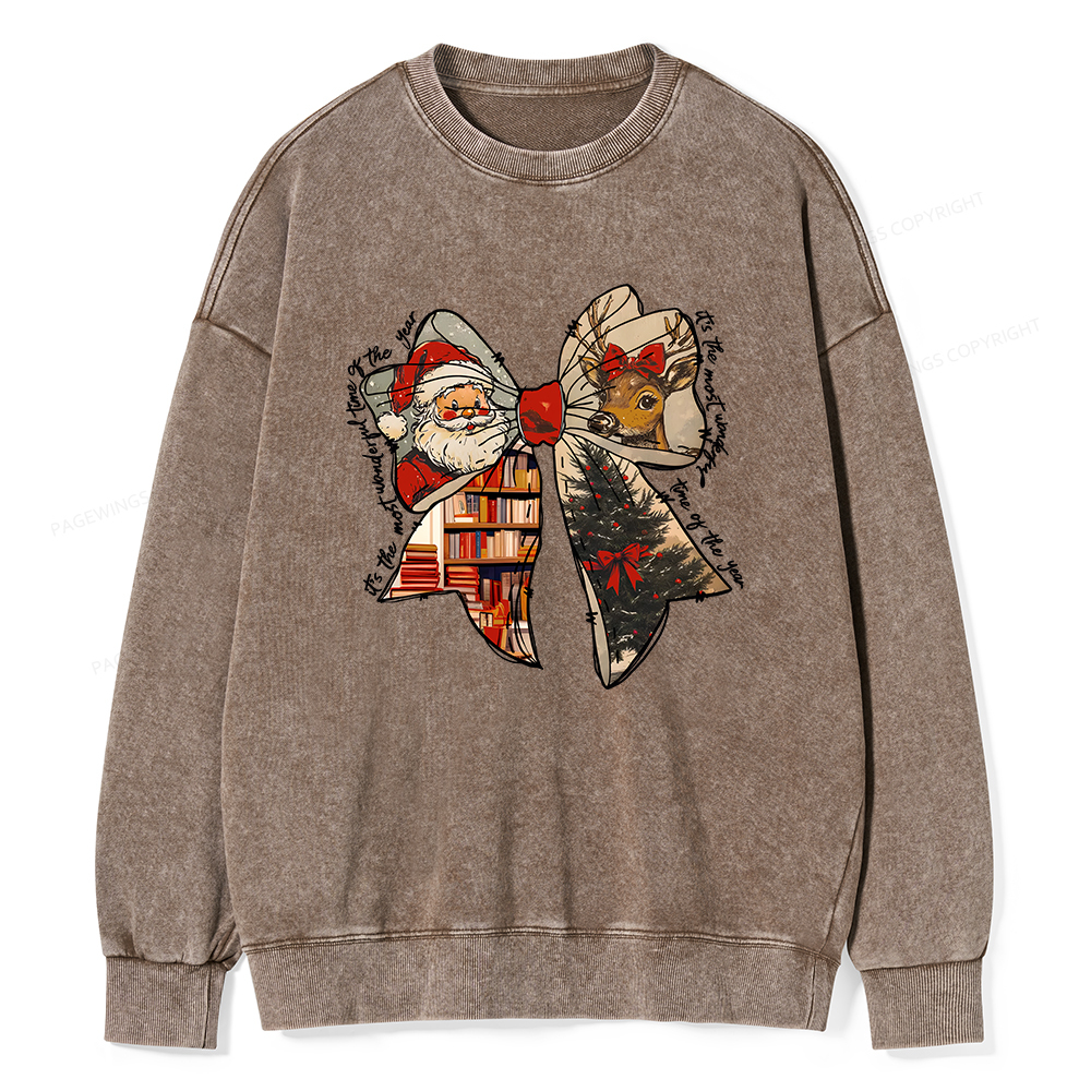 Pagewings It's The Most Wonderful Time Of The Year Unisex Washed Sweatshirt