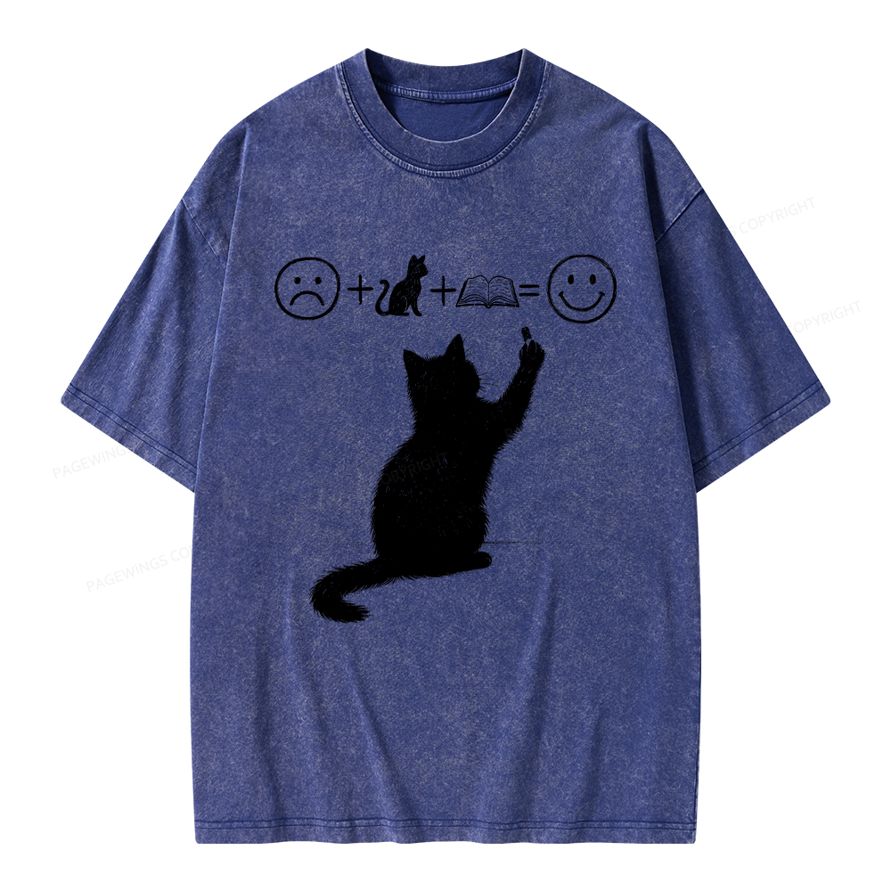 Pagewings A Good Life Is Made Up of Books Unisex Washed T-shirt