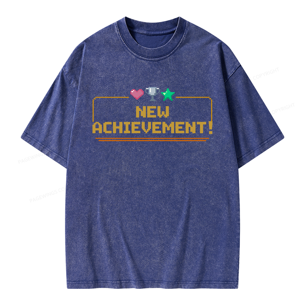 Pagewings New Achievement Unisex Washed T-shirt