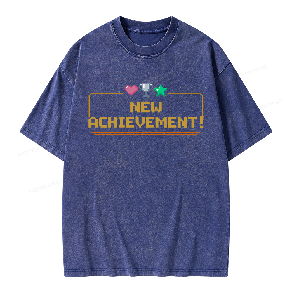Pagewings New Achievement Unisex Washed T-shirt