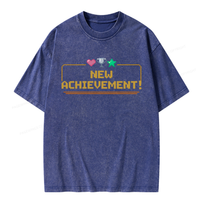 Pagewings New Achievement Unisex Washed T-shirt