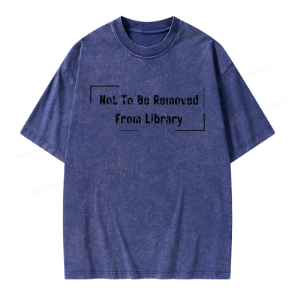 Pagewings Not To Be Removed From Library Unisex Washed T-shirt