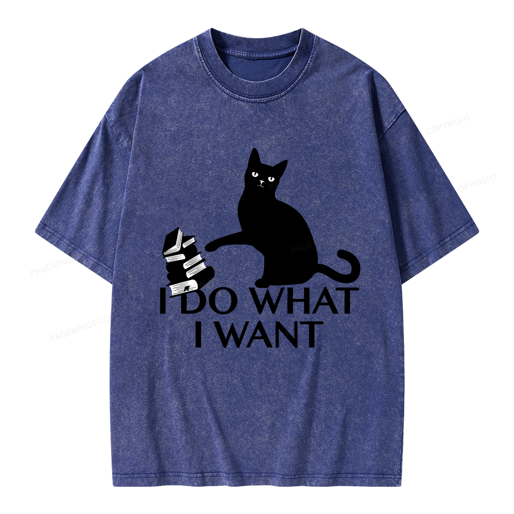 Pagewings I Do What I Want Unisex Washed T-shirt