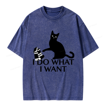 Pagewings I Do What I Want Unisex Washed T-shirt