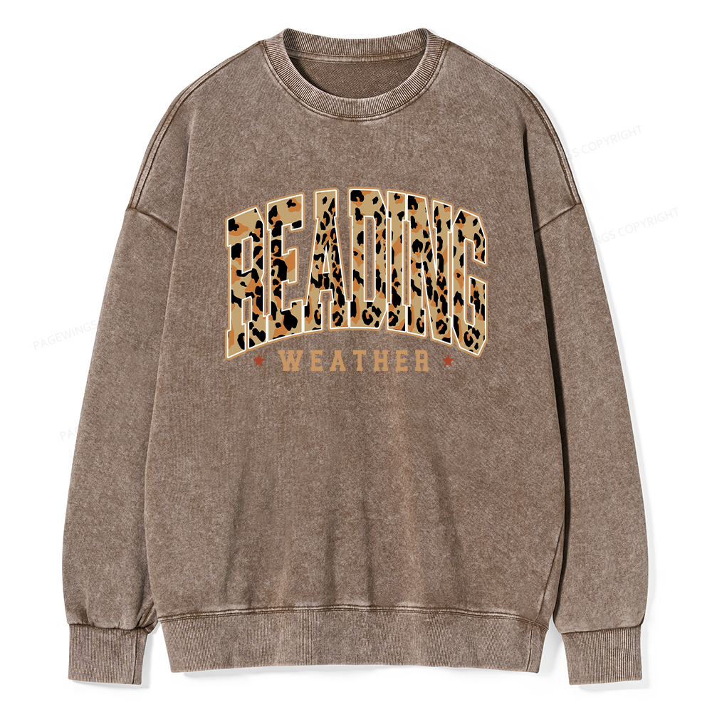 Pagewings Reading Unisex Washed Sweatshirt