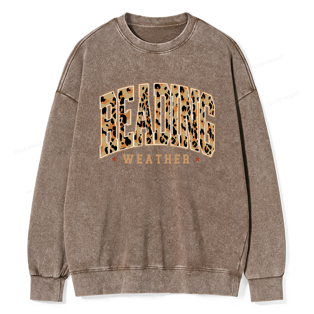 Pagewings Reading Unisex Washed Sweatshirt