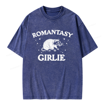 Pagewings Romantasy Girlie Unisex Washed T-shirt