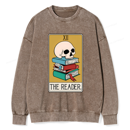 Pagewings Funny Tarot Shirt Tarot Card Funny Shirt Unisex Washed Sweatshirt