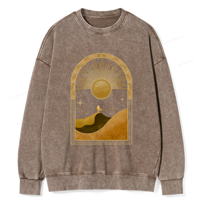 Pagewings Sci-Fi Lover Unisex Washed Sweatshirt