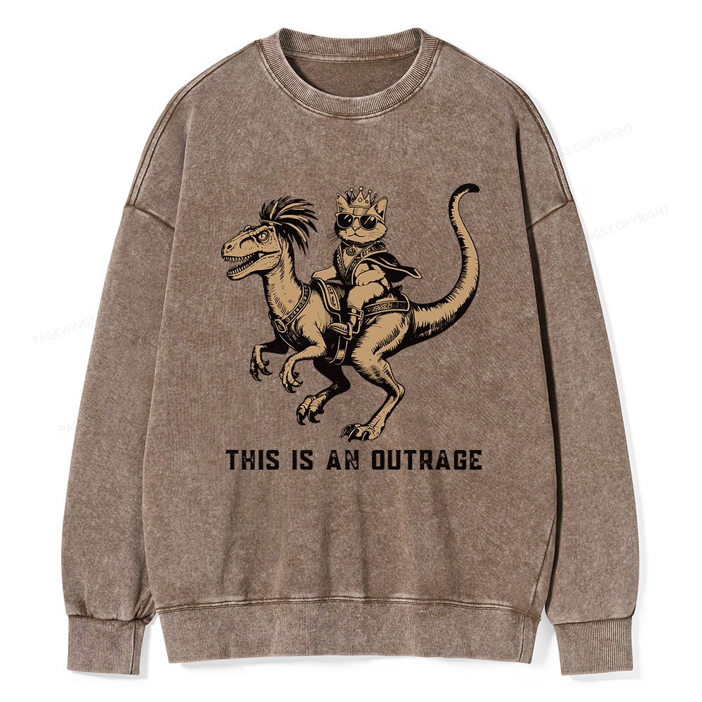 Pagewings Fantasy Book Reader Unisex Washed Sweatshirt