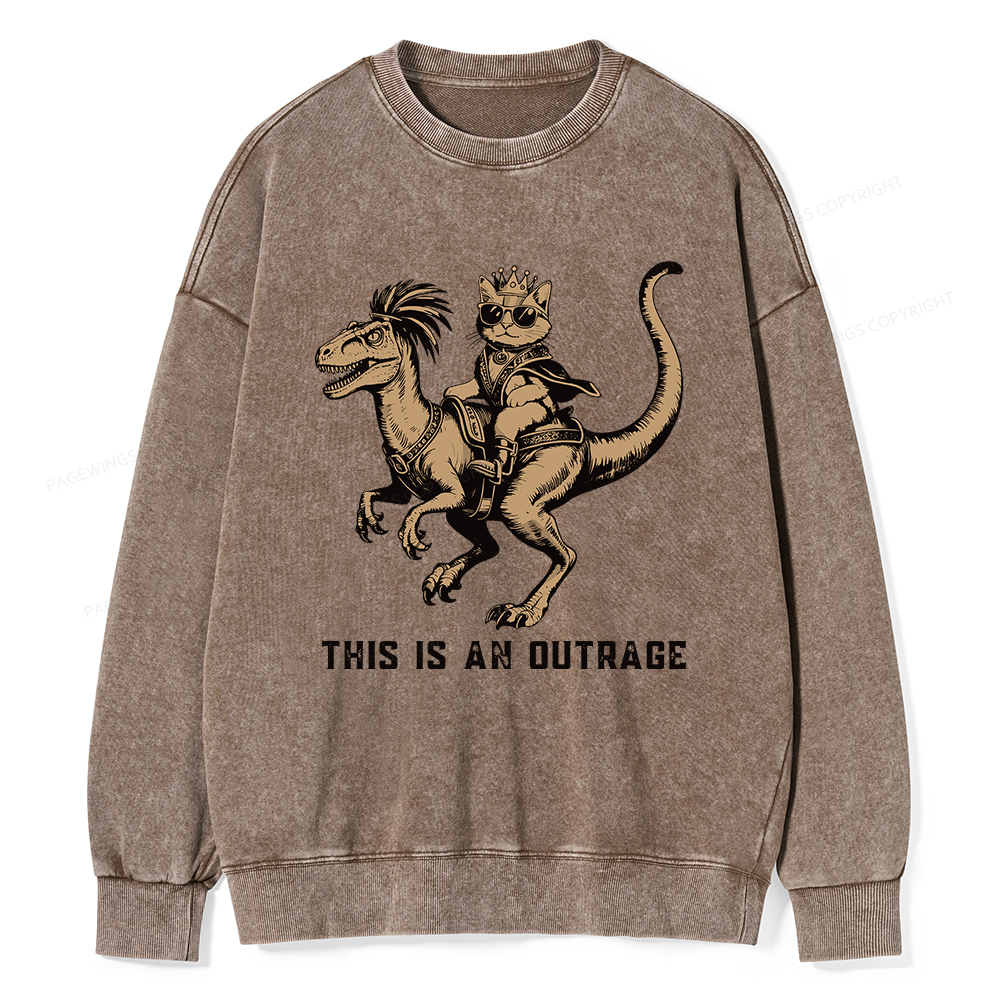 Pagewings Fantasy Book Reader Unisex Washed Sweatshirt