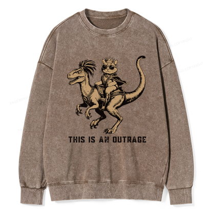 Pagewings Fantasy Book Reader Unisex Washed Sweatshirt