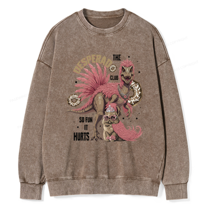 Pagewings Desperado Club Vintage Unisex Washed Sweatshirt