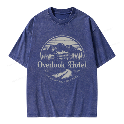 Pagewings Overlook Hotel  Unisex Washed T-shirt