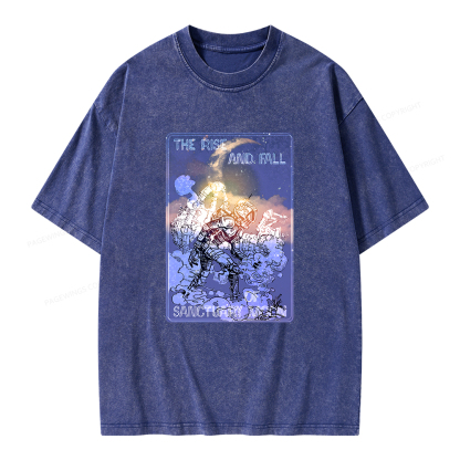 Pagewings The Rise And Fall of Sanctuary Moon Unisex Washed T-shirt