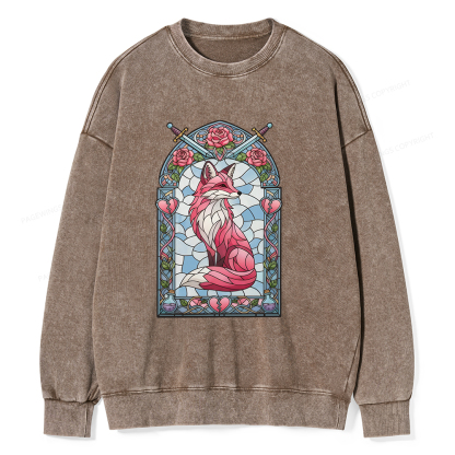 Pagewings Evangeline Fox Unisex Washed Sweatshirt