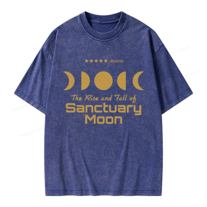 Pagewings The Rise And Fall Of Sanctuary Moon Unisex Washed T-shirt