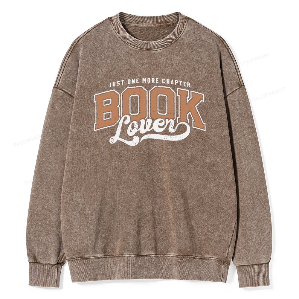 Pagewings One More Chapter  Unisex Washed Sweatshirt