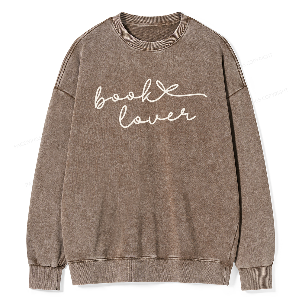 Pagewings Book Lover Unisex Washed Sweatshirt