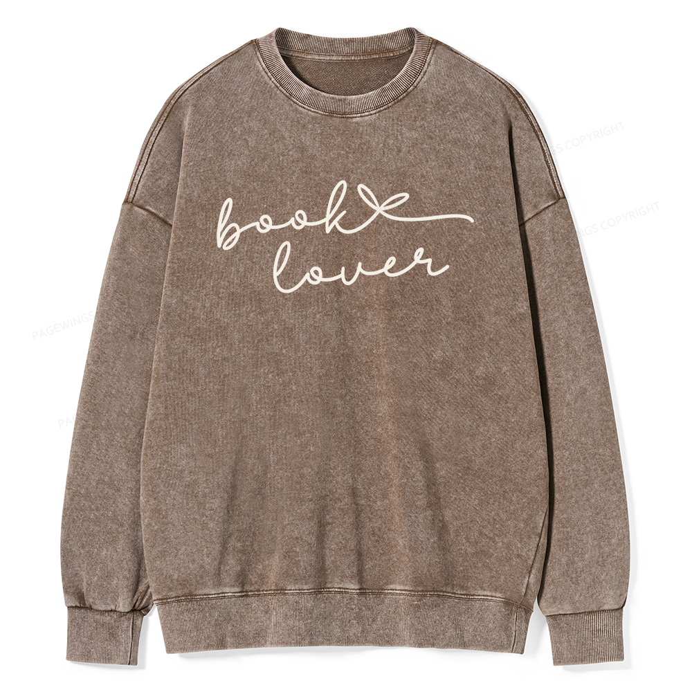 Pagewings Book Lover Unisex Washed Sweatshirt