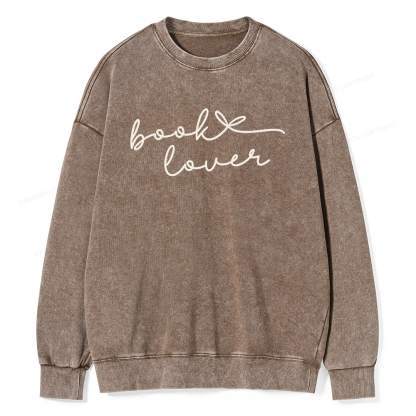 Pagewings Book Lover Unisex Washed Sweatshirt