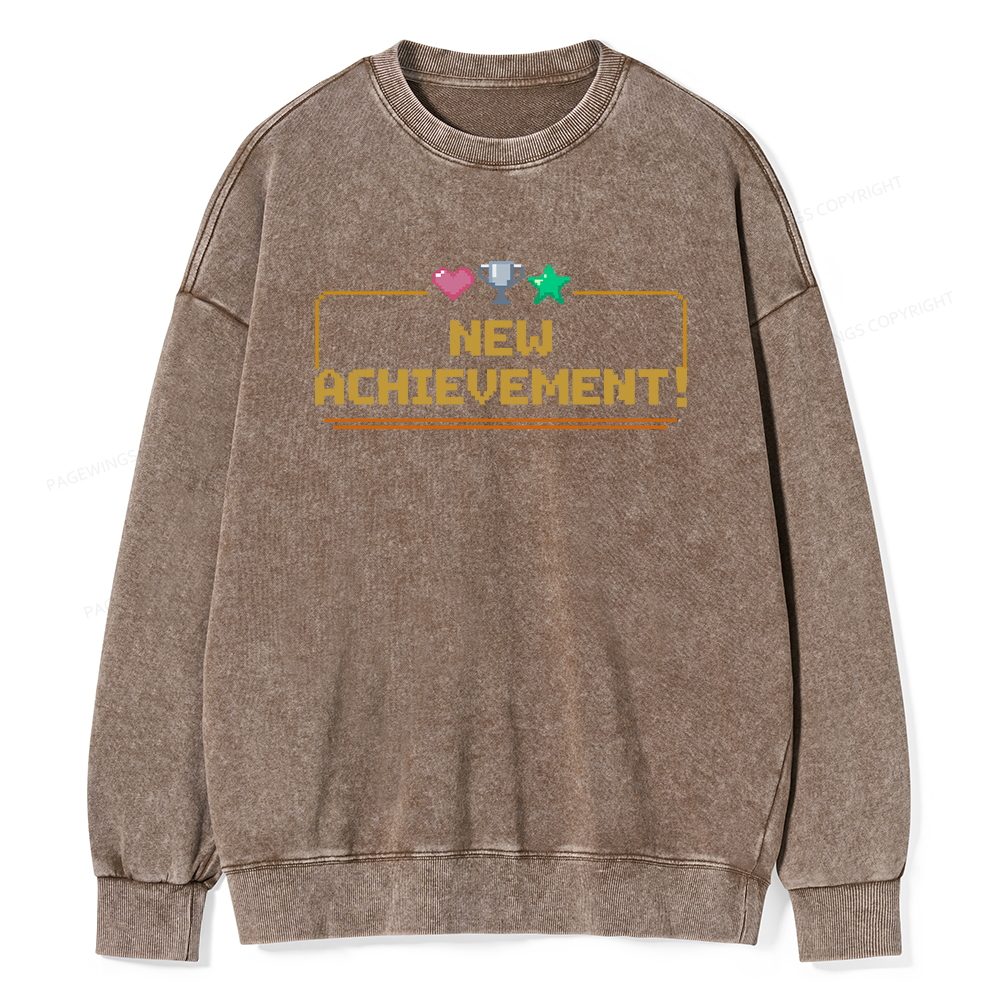 Pagewings New Achievement Unisex Washed Sweatshirt