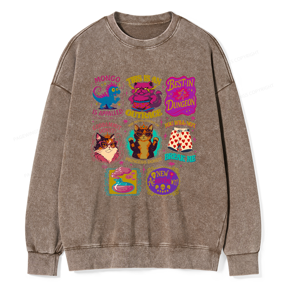 Pagewings This Is An Outrage  Unisex Washed Sweatshirt