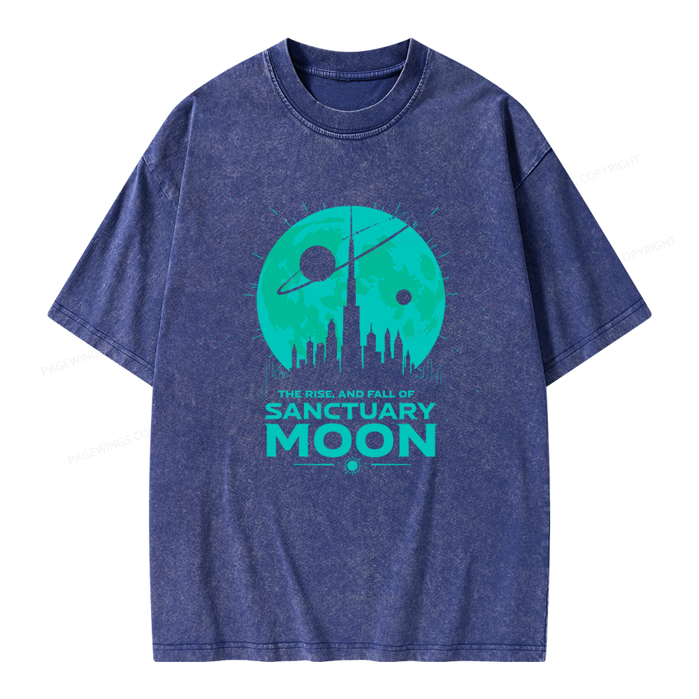 Pagewings Sanctuary Moon Unisex Washed T-shirt