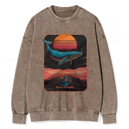 Pagewings Oh No Not Again Unisex Washed Sweatshirt