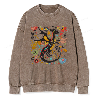 Pagewings Fantasy Reader Unisex Washed Sweatshirt