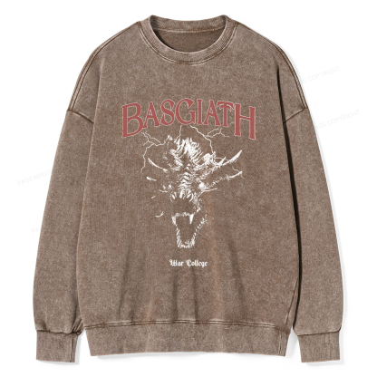 Pagewings Basgiath war college Unisex Washed Sweatshirt