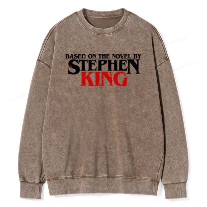 Pagewings Based on the novel by Stephen King Unisex Washed Sweatshirt