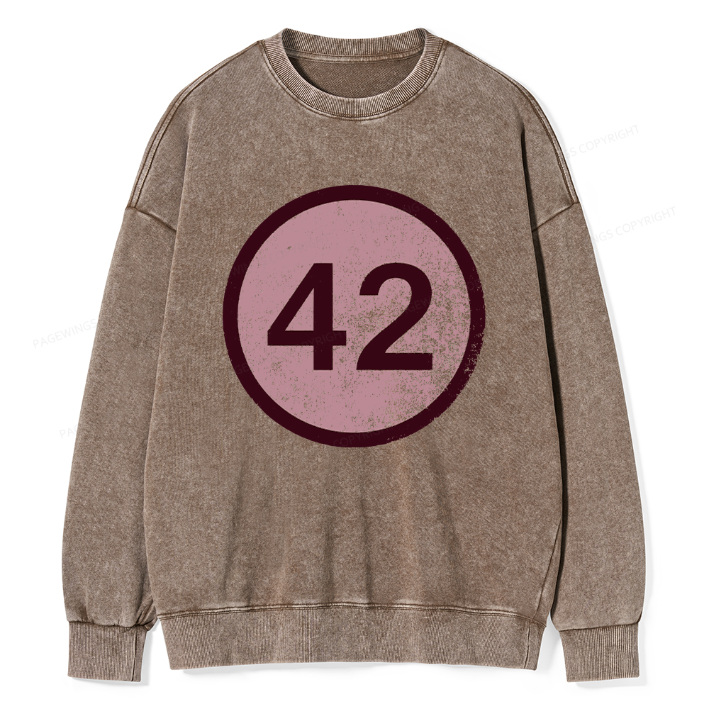 Pagewings 42 Unisex Washed Sweatshirt