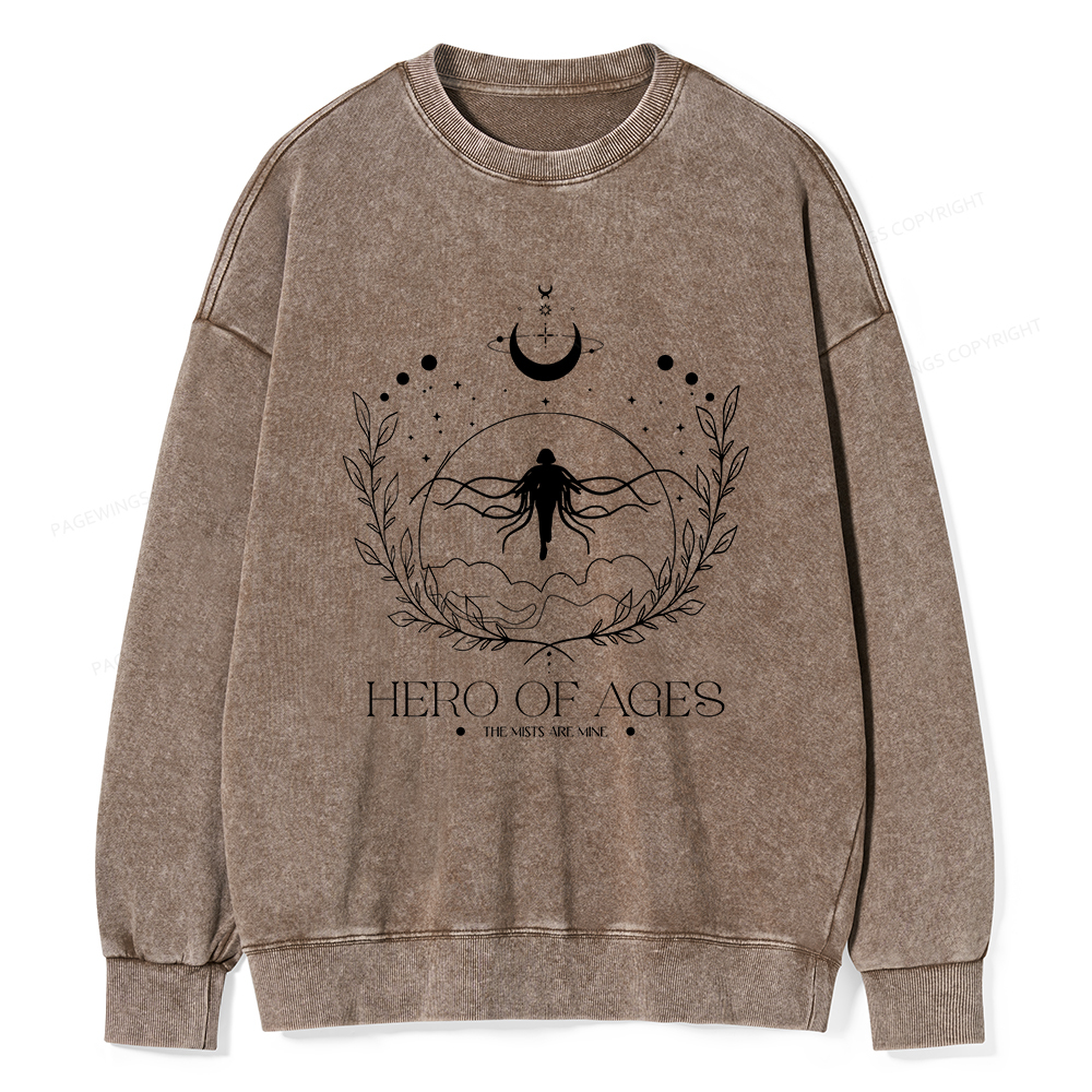 Pagewings Hero Unisex Washed Sweatshirt