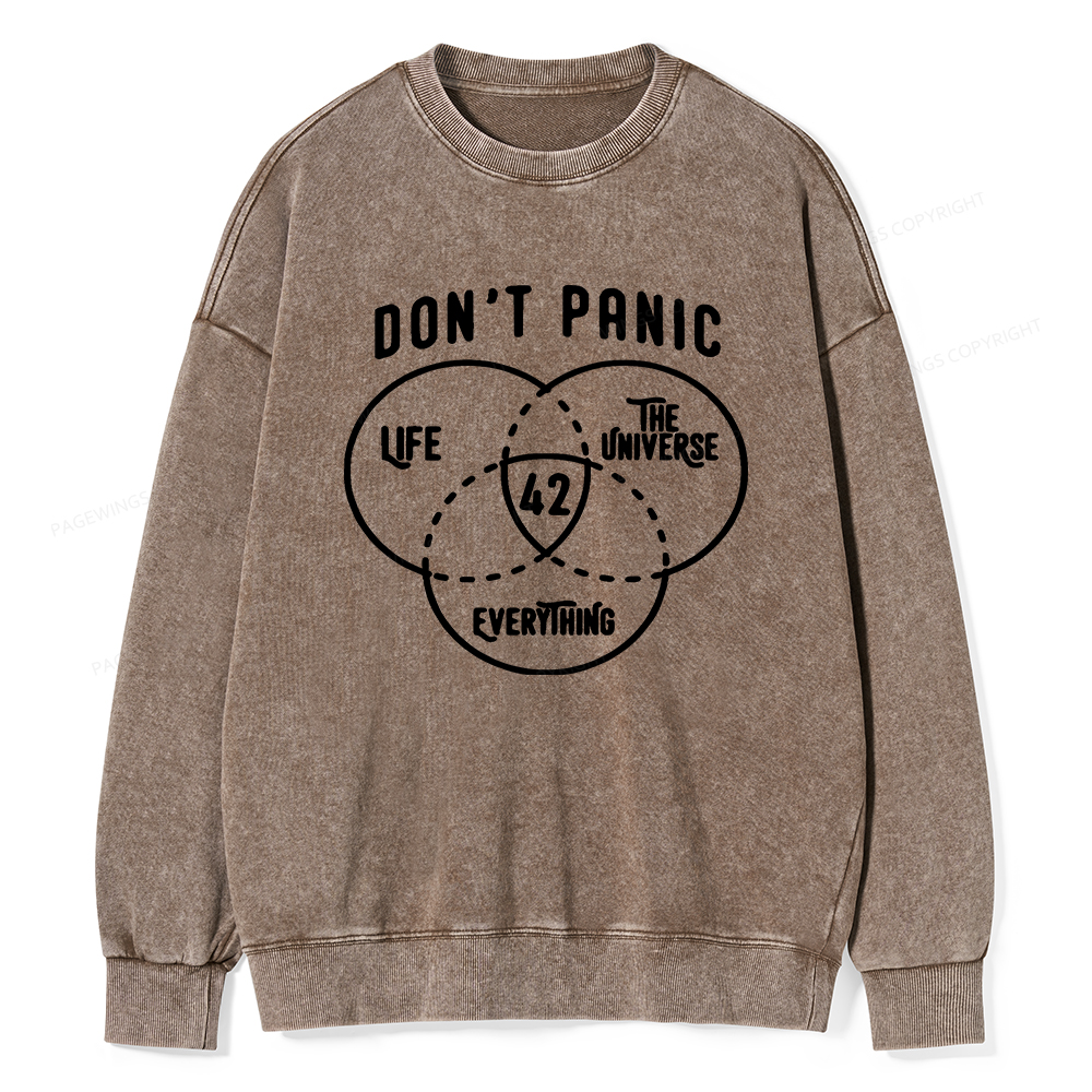 Pagewings 42 is the Answer  Unisex Washed Sweatshirt
