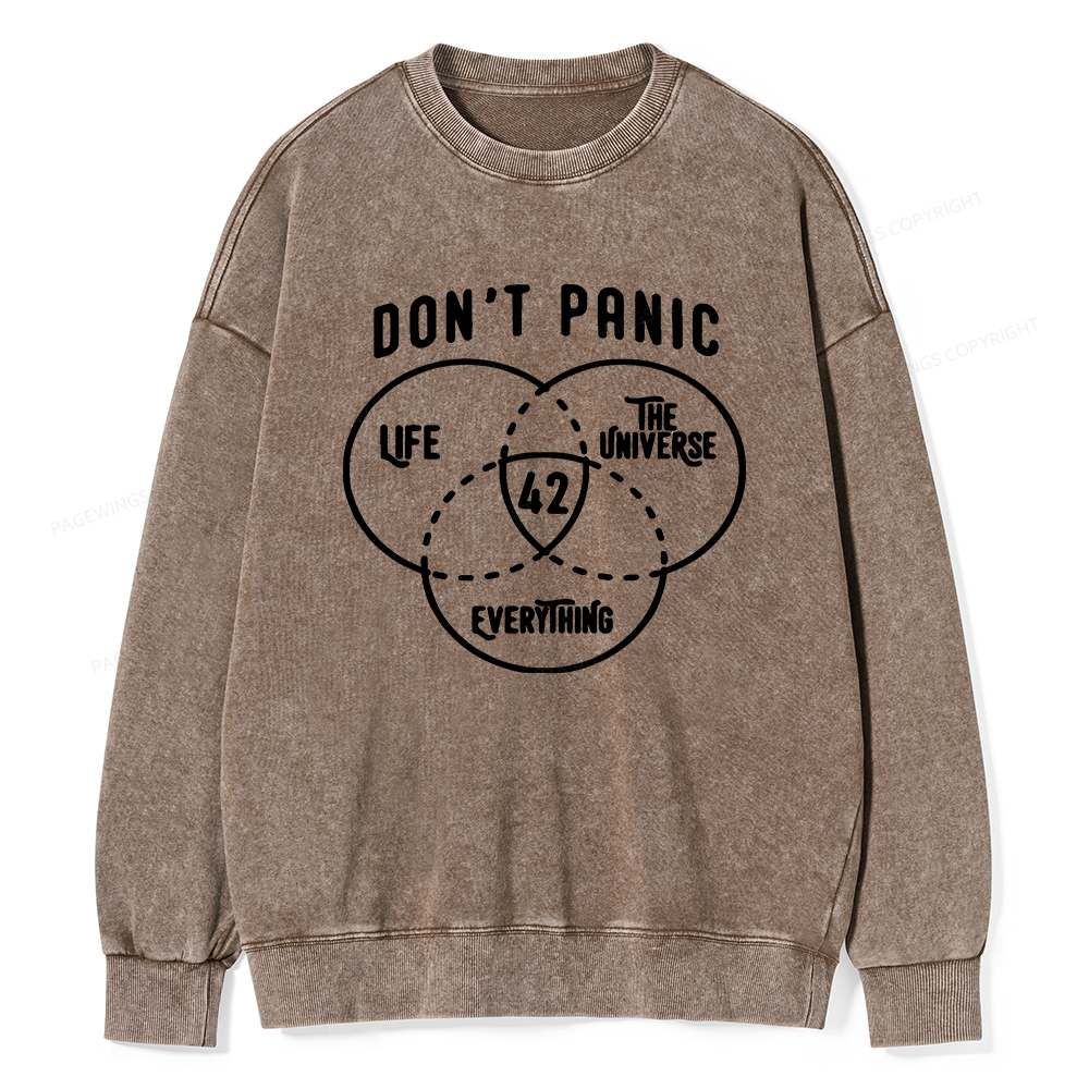 Pagewings 42 is the Answer  Unisex Washed Sweatshirt