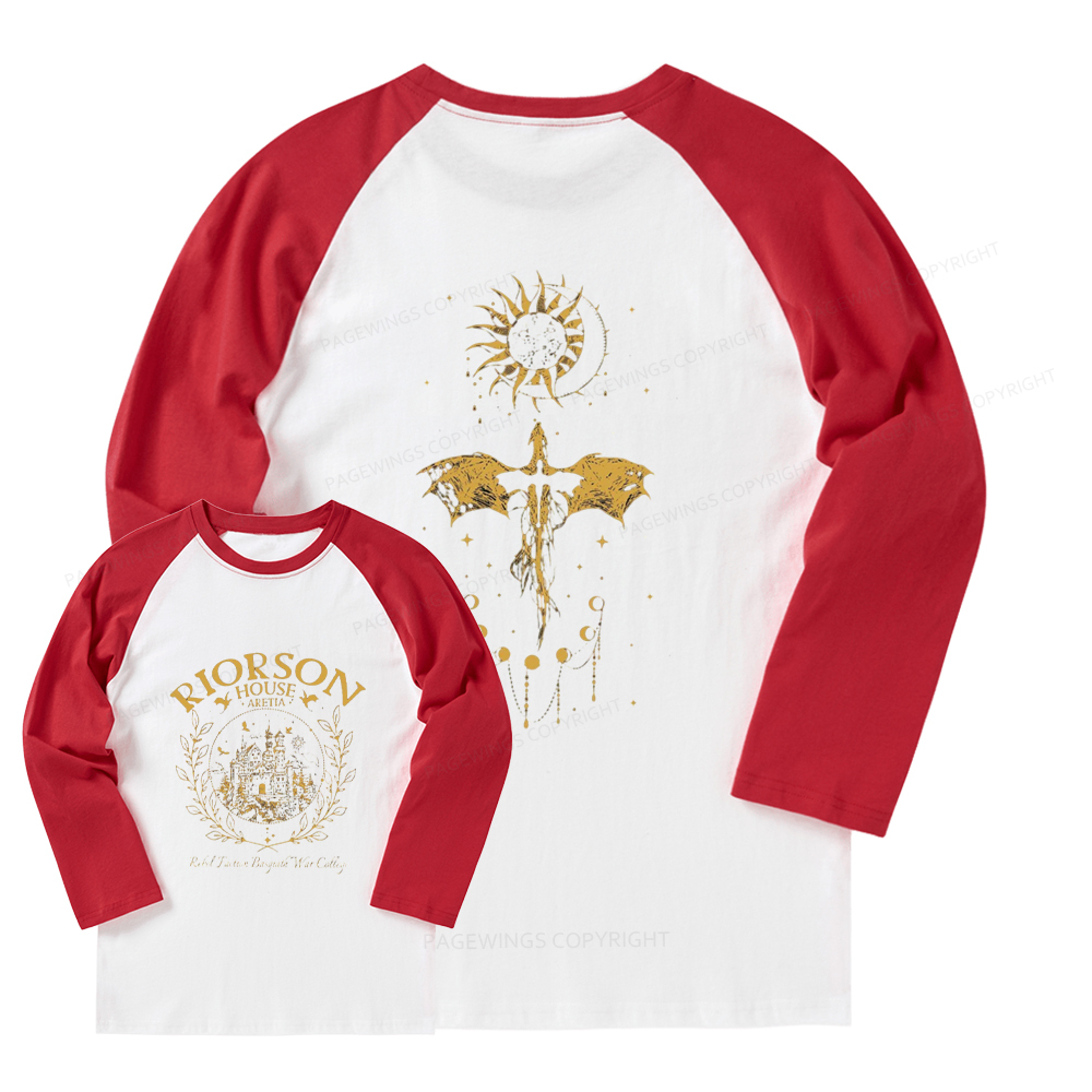 Pagewings Fourth Wing Long Sleeve Raglan T-shirt
