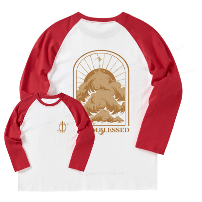 Pagewings Storm Fantasy Book Lover Long Sleeve Raglan T-shirt