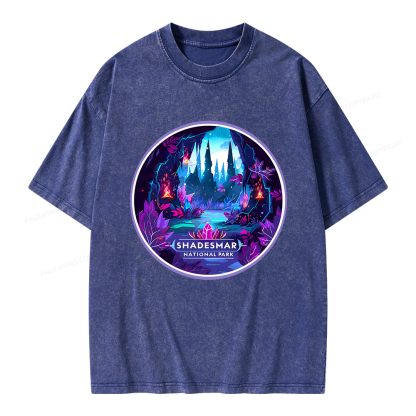 Pagewings Shadesmar National Park Unisex Washed T-shirt
