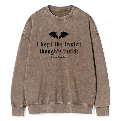 Pagewings Dragon Rider Bookish Unisex Washed Sweatshirt