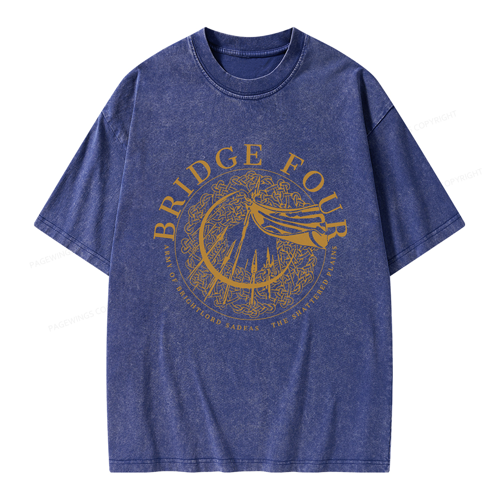 Pagewings Bridge Four Unisex Washed T-shirt