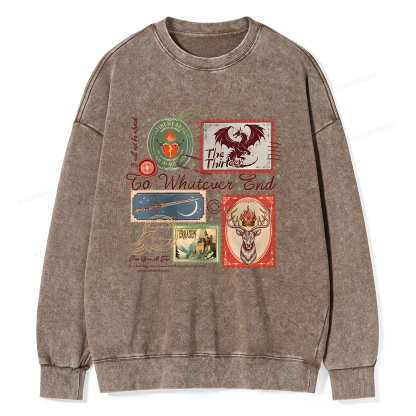 Pagewings Book Lover Stamps Unisex Washed Sweatshirt