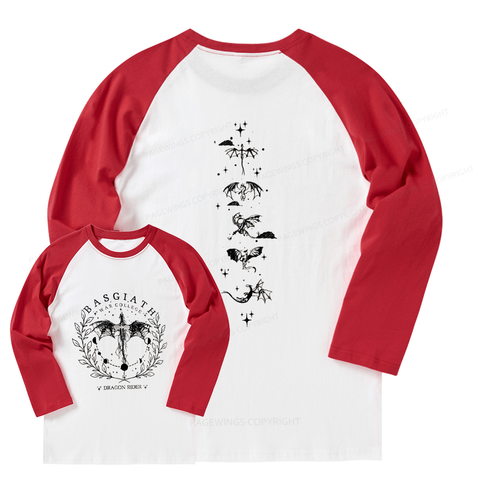 Pagewings Fantasy Team 2-Sided Long Sleeve Raglan T-shirt