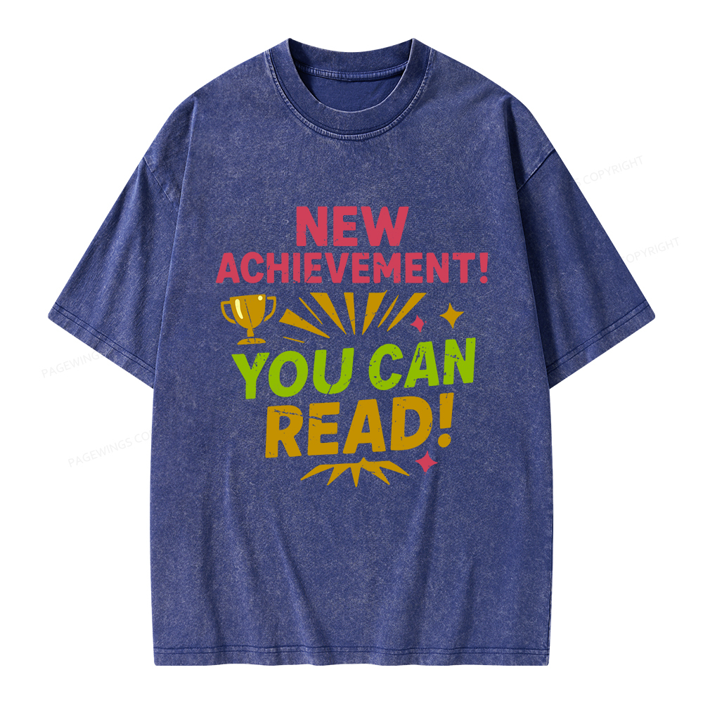 Pagewings New Achievement Unisex Washed T-shirt